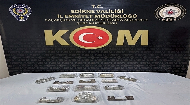 Kapıkule Gümrük Kapısı'nda 25 kilo 190 gram gümrüksüz altın ele geçirildi