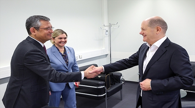 CHP Genel Başkanı Özel, Almanya Başbakanı Olaf Scholz ile görüştü