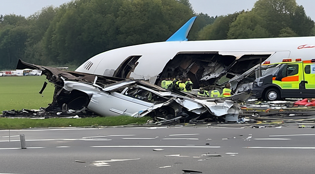 Belçika'da Uçak, Araç Üzerine Düşerek İki Kişinin Ölümüne Neden Oldu