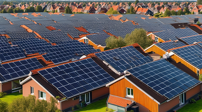 Hollanda'da Bir Yılda Güneş Panelli Ev Sayısı Yüzde 30 Arttı