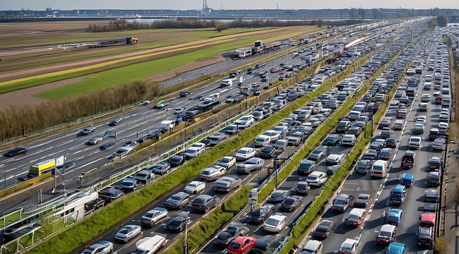 Hollanda'da Trafikteki Araç Sayısı 9,4 Milyona Yükseldi
