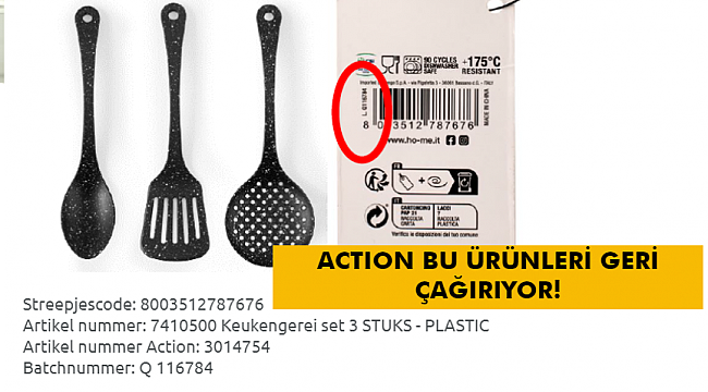 Action'den Önemli Güvenlik Uyarısı: Mutfak Gereç Takımı Geri Çağrılıyor