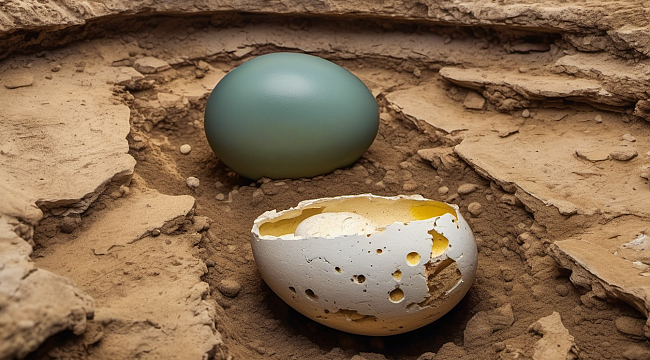Roma Dönemi'nden Çıkarılan Yumurta: 1.700 Yıl Sonra Hâlâ içindeki sıvı duruyor!