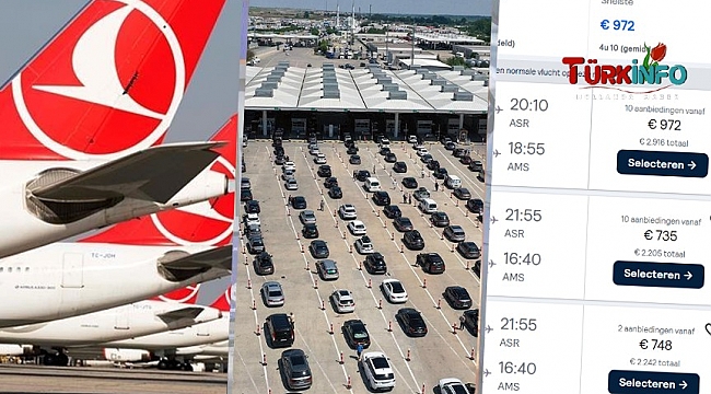 Hollanda'dan Türkiye'ye Uçak Bilet Fiyatları Uçuyor!