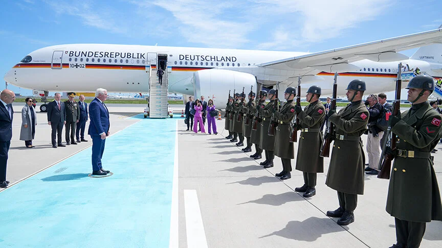 Duits president Frank-Walter Steinmeier bezoekt Turkije om 100 jaar diplomatieke betrekkingen te vieren