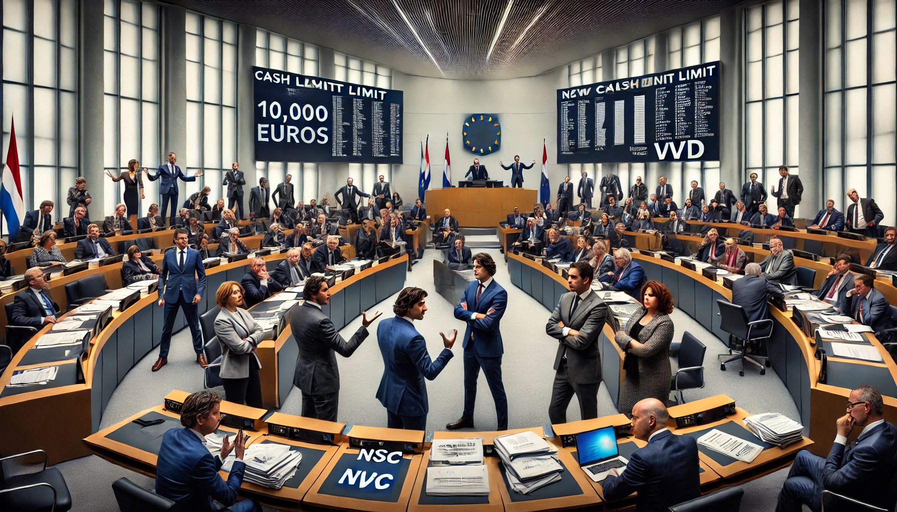 Hollanda'da Yeni Hükümet Nakit Ödeme Sınırı 10.000 Euroya Yükseltiliyor!