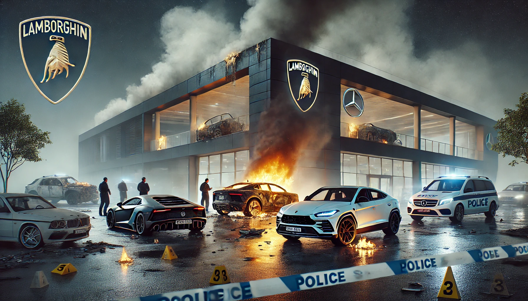 Rotterdam Rhoon’da 800 bin euroluk Lüks Araçlar Kül Oldu: Şüpheliler Kamerada!