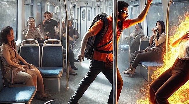 Almanya'da Tramvayda Eşi Tarafından Ateşe Verilen Kadın Ağır Yaralandı