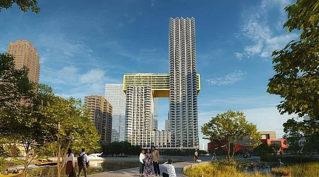 Rotterdam’ın Siluetine Müthiş Ek: Saksafon Şeklindeki Dev Yapı Onaylandı