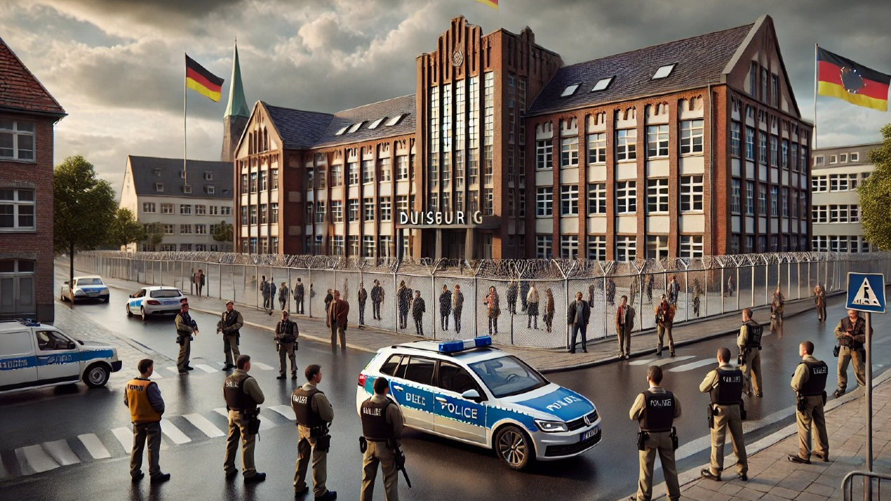Almanya​​​​​​​ Duisburg’da Irkçı Tehditler Sonrası 15 Okul Kapatıldı: 18.000 Öğrenci Uzaktan Eğitime Geçti
