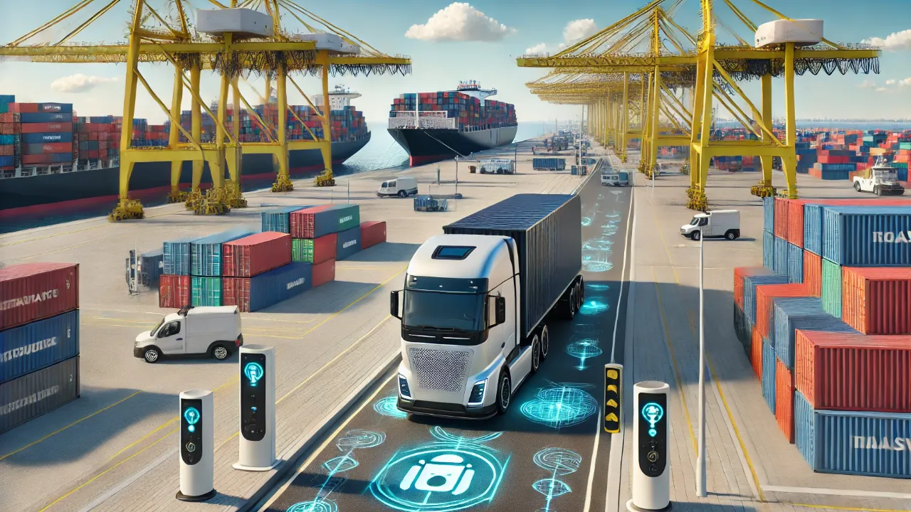 Rotterdam Limanı'nda Otonom Elektrikli TIR Test Edildi