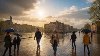 Hollanda'da Sonunda Yağmur Yağdı: Yağmurdan Sonra Bahar Geri Dönüyor