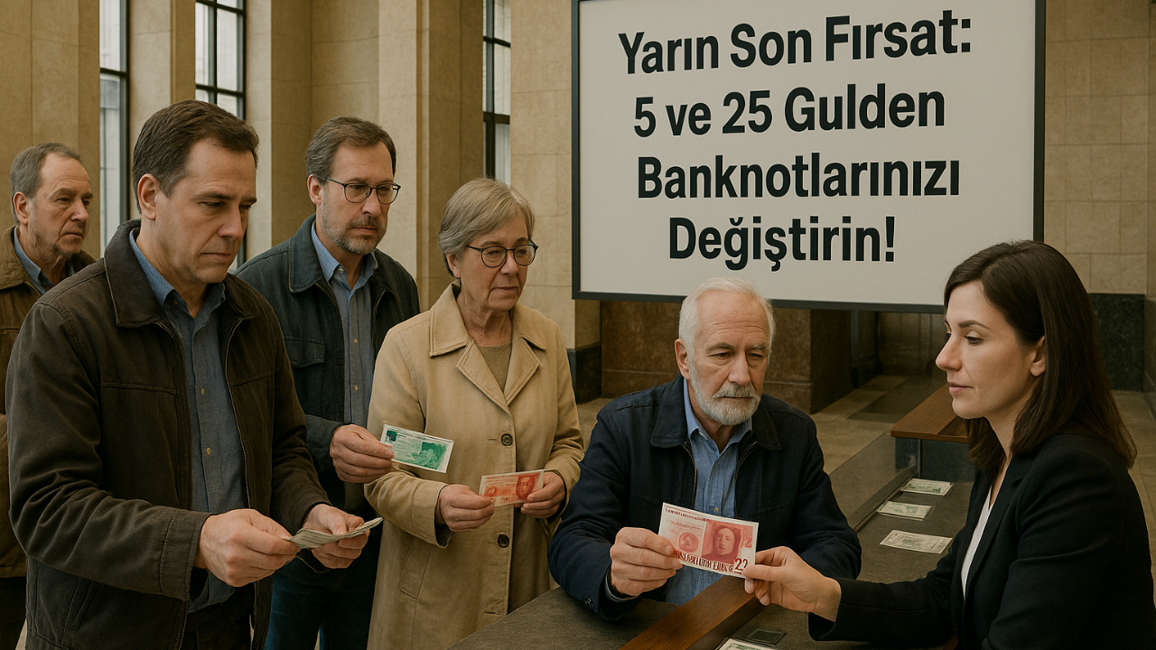 Yarın, 5 ve 25 Guldenlik Banknotları Teslim Etmek İçin Son Gün!