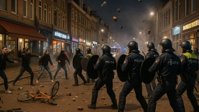 Hollanda Lahey Sahilinde Olaylar: Taş, Şişe ve Bisikletlerle Polise Saldırdılar