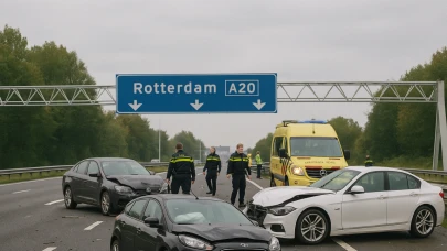 Rotterdam Yakınlarında Trafik Faciası: Yasa Dışı Yarışta Altı Kişi Yaralandı