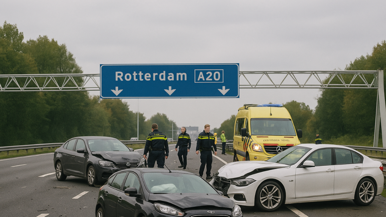 Rotterdam Yakınlarında Trafik Faciası: Yasa Dışı Yarışta Altı Kişi Yaralandı