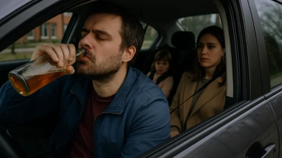 Hollanda'da Whisky Şişesini Bitirip Kızıyla Direksiyona Geçen Sürücü Pes Dedirtti