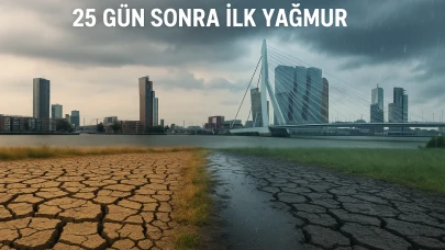 Hollanda’da 25 Gün Sonra Yağmur Hasreti Sona Erdi