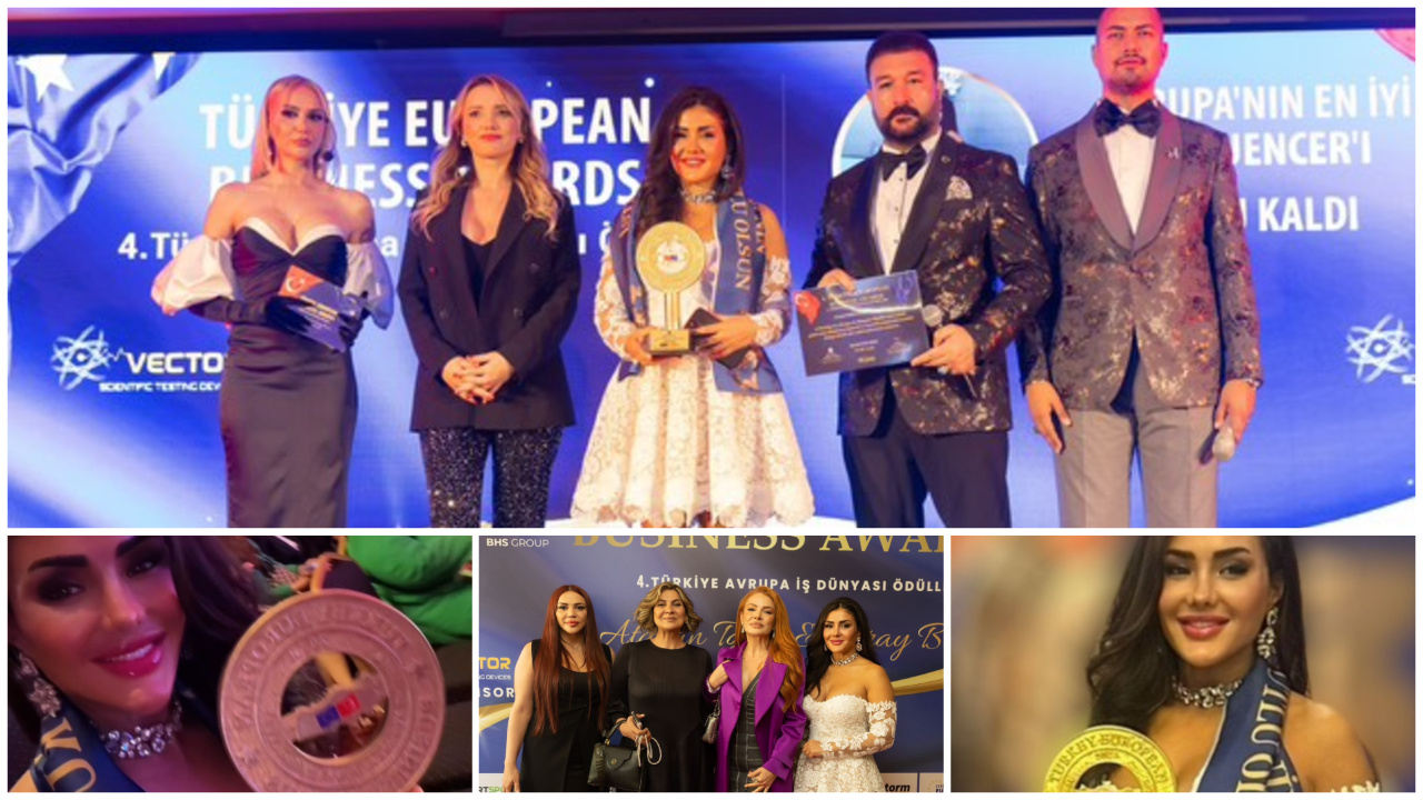 Avrupa’da Türk Rüzgarı: Arzu Kaldı “En İyi Influencer” ödülünü kazandı