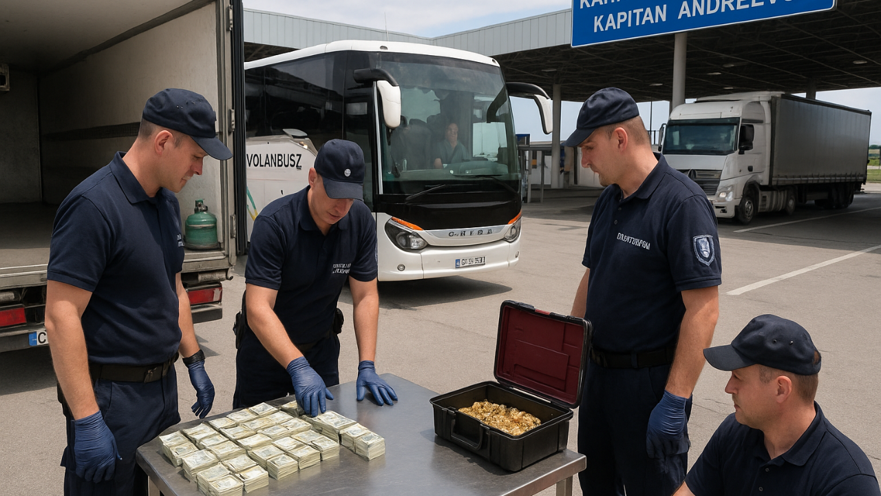 Bulgaristan sınırında bir hafta içinde 853 bin euro değerinde para ve altın yakalandı!