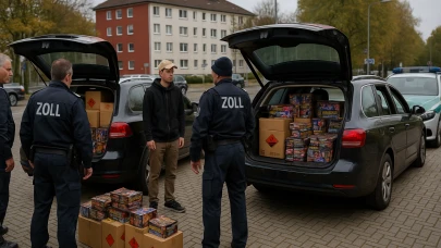 Almanya’da Hollandalıların Aracında 540 Kilo Kaçak Havai Fişek Yakalandı