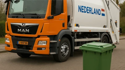 Lahey’de Çöp Konteynerinde Uyuyan Adam, Konteyner Boşaltılınca Çöp Kamyonuna Düştü