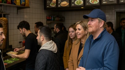 Hollanda Kralı Rotterdam’da Türk Dönercide Sıraya Girdi: Kapsalon Tercihi Şaşırttı