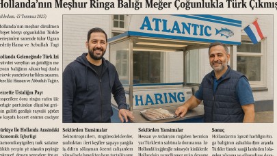 Hollanda’nın Meşhur Ringa Balığı Haring  Geleneğinde Türk İzi!
