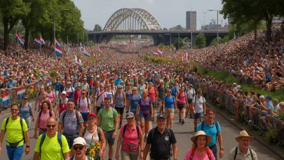 2025 Nijmegen Dört Gün Yürüyüşü: 70 Ülkeden 45 Bin Katılımcı Şehri Renklendirdi