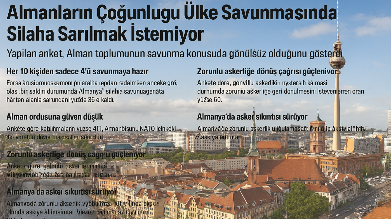 Almanların Çoğunluğu Ülke Savunmasında Silaha Sarılmak İstemiyor