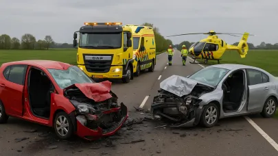 Hollanda’da Feci Kaza: Üç Kişi Hayatını Kaybetti, N355 Yolu Tamamen Kapandı