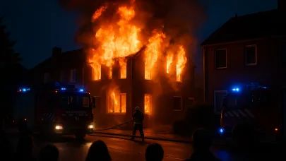 Roermond’da Ev Yangını: 16 Yaşındaki Genç Hayatını Kaybetti, Anne ve 14 Yaşındaki Oğlu Ağır Yaralı