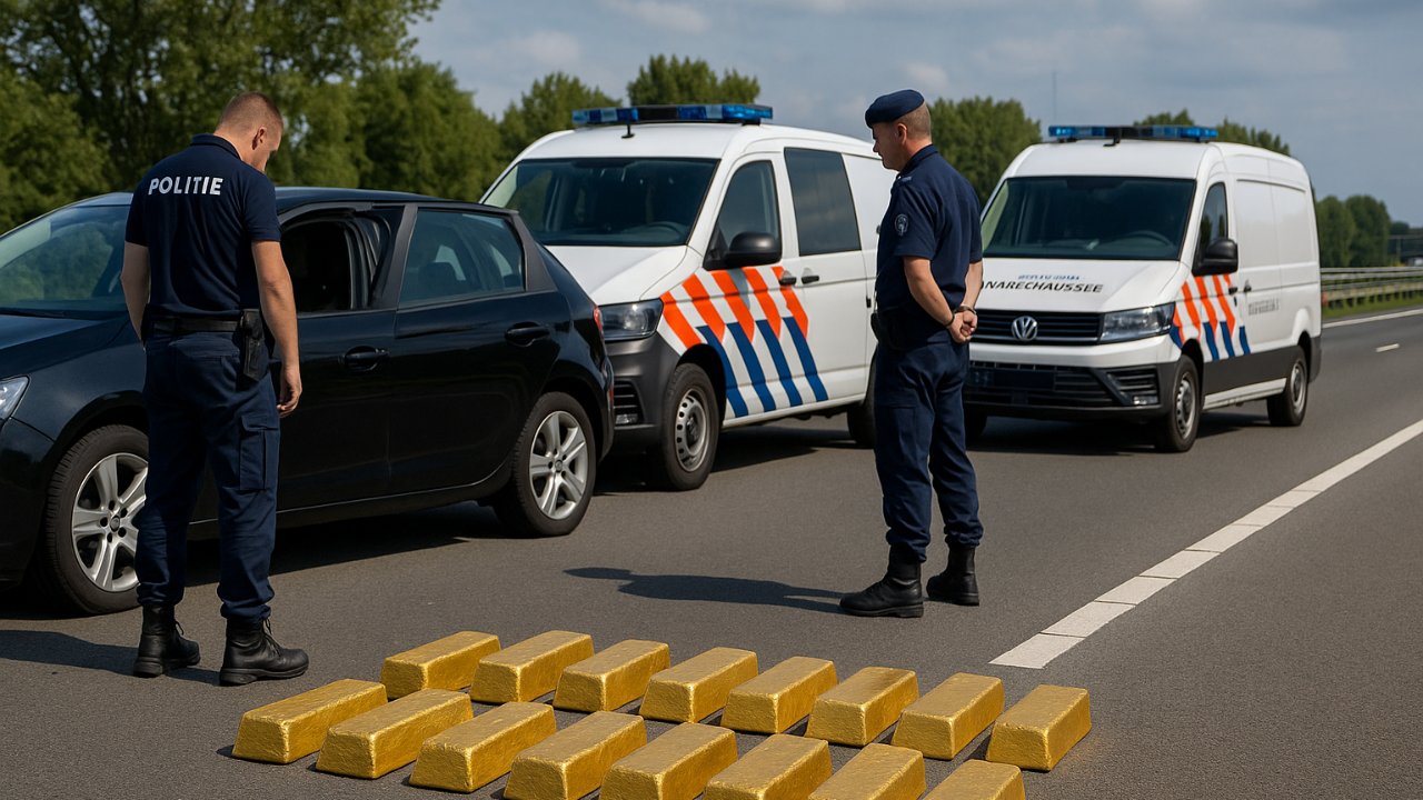 Hollanda'da A12 Otoyolunda 12 Kilo Altın Ele Geçirildi: "Anlatılan Hikâye İkna Edici Değildi