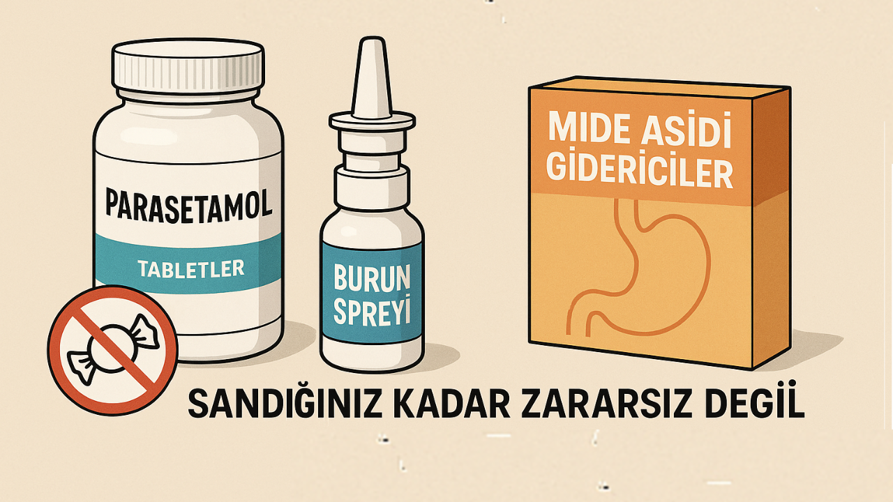Masum Gibi Görünen İlaçlar: Parasetamol, Burun Spreyi ve Mide Asidi Gidericiler Sandığınız Kadar Zararsız Değil!