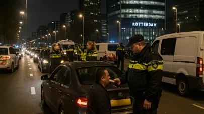 Rotterdam’da Büyük Alkol Denetimi: 14 Sürücünün Ehliyetine El Konuldu