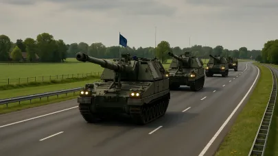 Hollanda’dan 200 Kilometrelik Askeri Geçiş: Obüs Taşıyan Konvoy Yola Çıkıyor