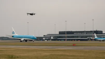 Schiphol’de Drone Alarmı: Polder Pisti 45 Dakika Kapalı Kaldı