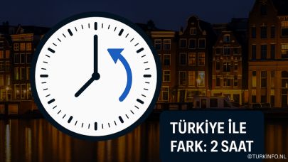 Hollanda’da Kış Saati Uygulaması 26 Ekim’de Başlıyor: Türkiye ile Saat Farkı 2 Olacak