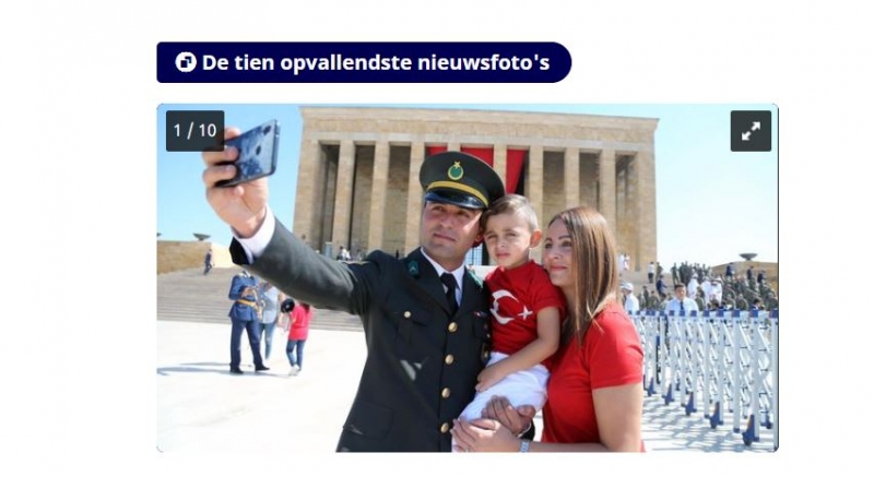 30 Ağustos Zafer Bayramı kutlamalarındaki Türk askerinin özçekmi Hollanda medyasında