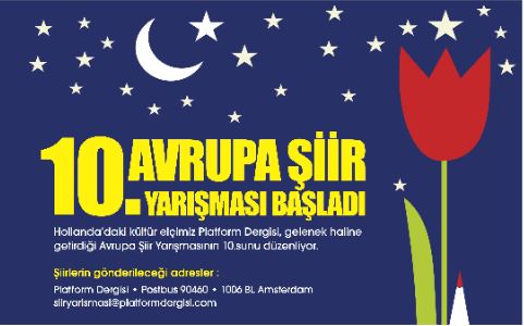 Avrupa 10'uncu Şiir Yarışması Başladı