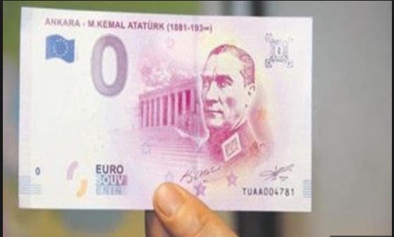 Europese Centrale Bank drukt Euro's met Atatürk