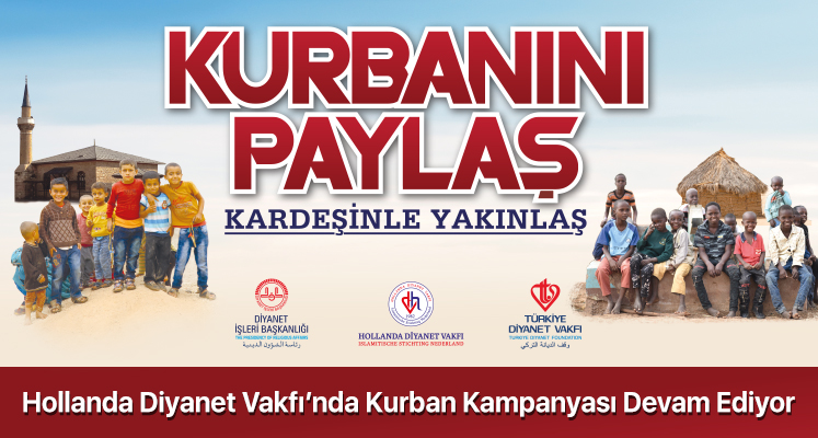 Hollanda Diyanet Vakfı'nda Kurban Kampanyası Devam Ediyor