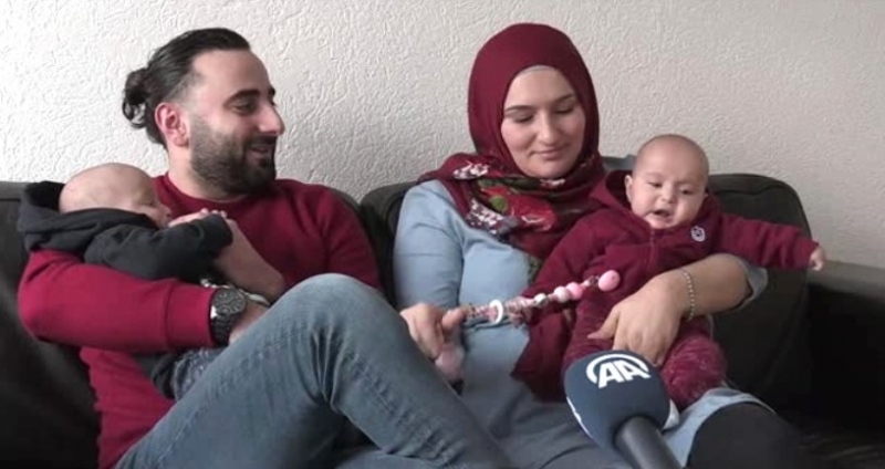Trabzonsporlu fanatik gurbetçi çocuklarına Bordo ve Mavi ismini verdi
