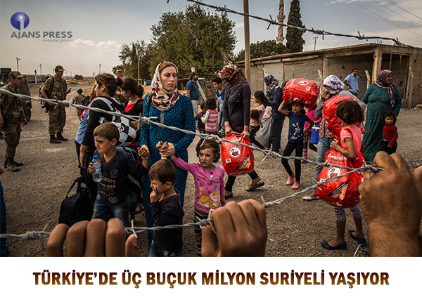 Türkiye'de üç buçuk milyon Suriyeli yaşıyor