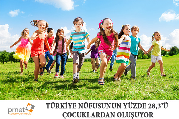Türkiye nüfusunun yüzde 28,3'ü çocuklardan oluşuyor