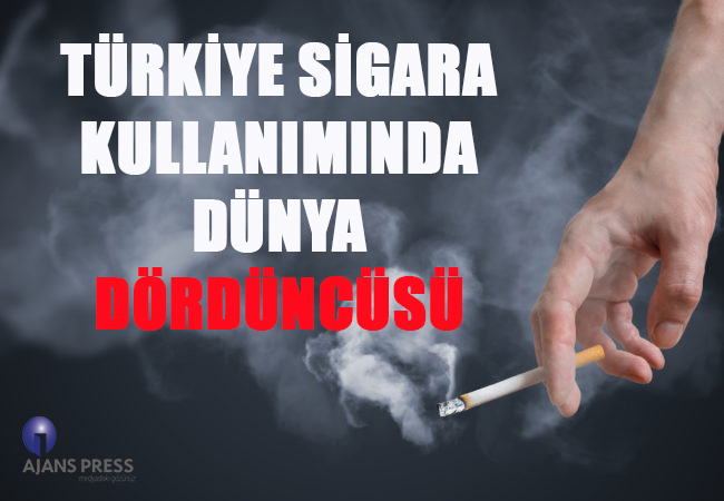 Türkiye sigara kullanımında dünya dördüncüsü