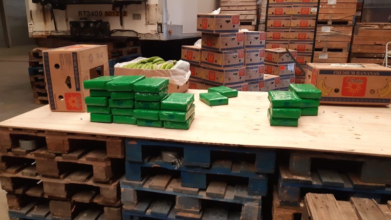 Vier aanhoudingen na vondst 72 kilo cocaïne