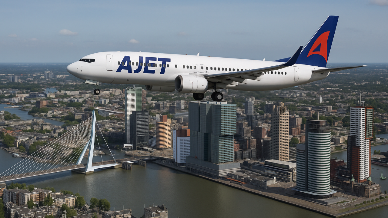 AJet Rotterdam Uçuşları Başlıyor! Rotterdam’dan Artık İstanbul’a Direkt Seferler!