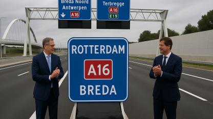 Rotterdam ile Breda Arasındaki Yeni A16 Otoyolu Hizmete Girdi