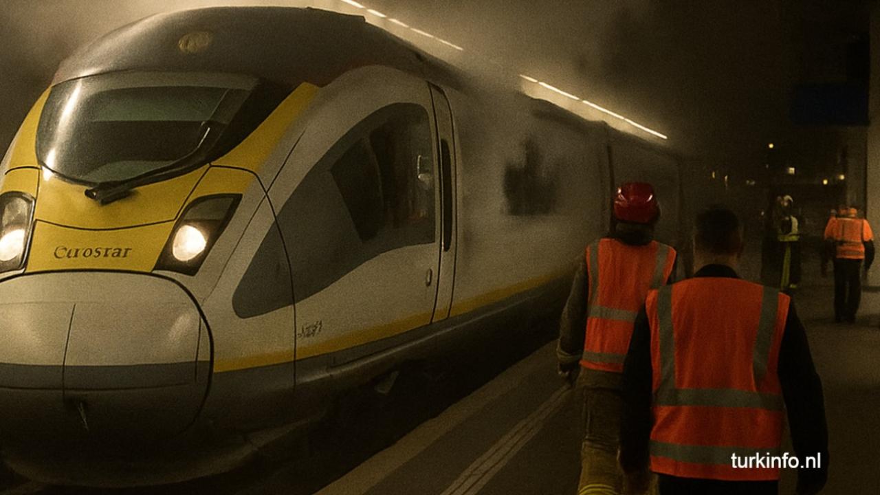 Rotterdam’da Trende Yangın: 200 Yolcu Tahliye Edildi